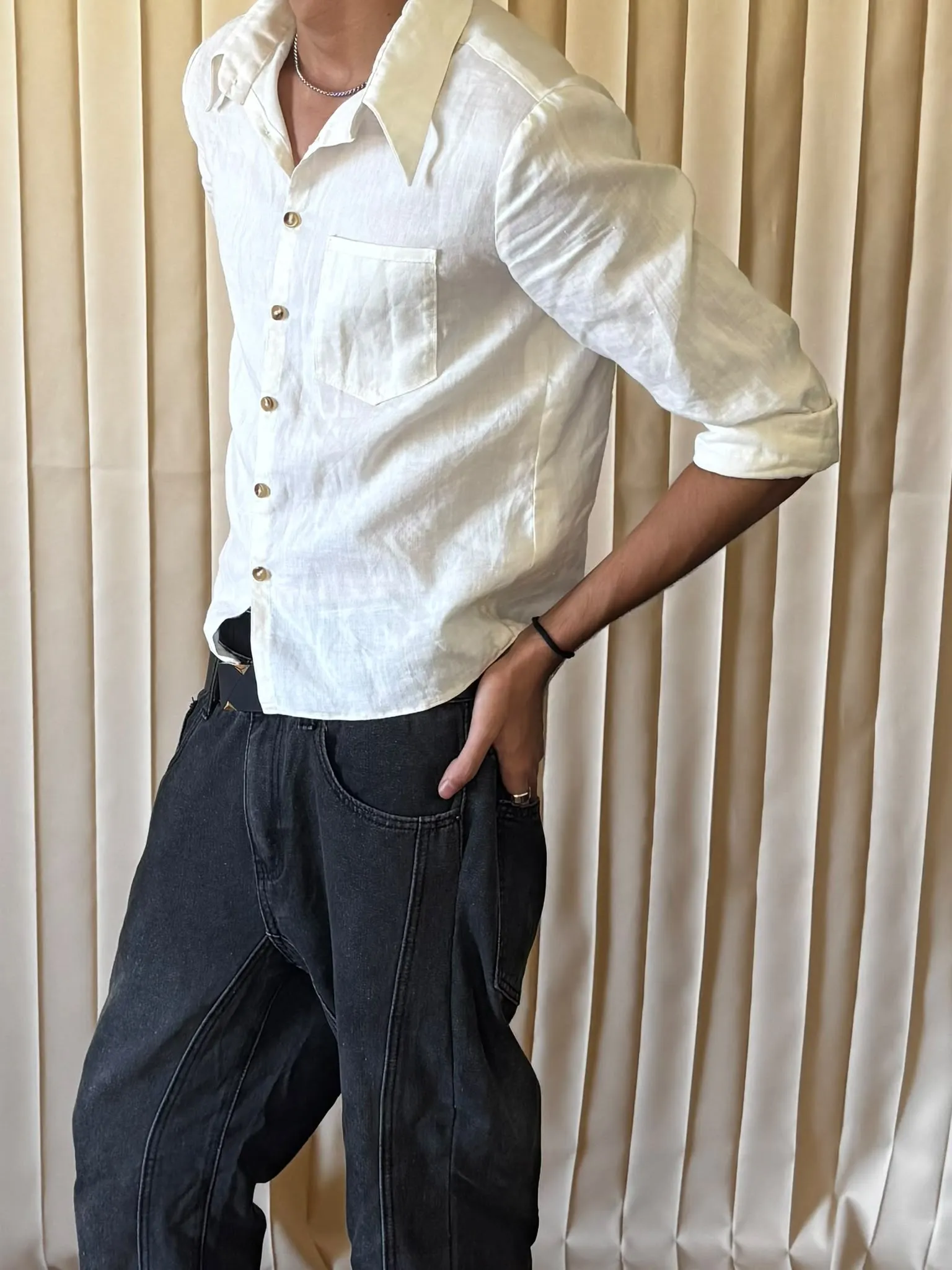 Camisa Camisa Lino, detalle 1.